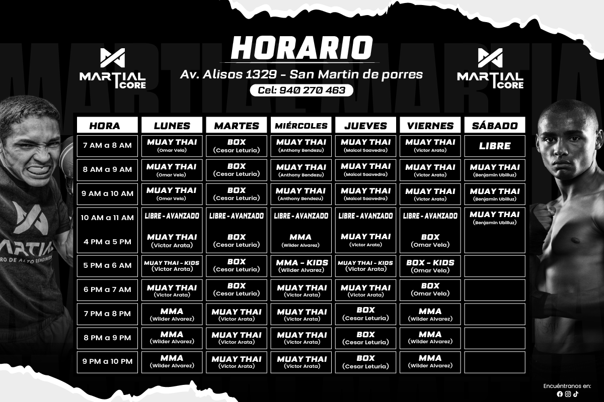 Horario de clases sede Olivos